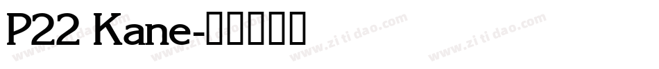 P22 Kane字体转换